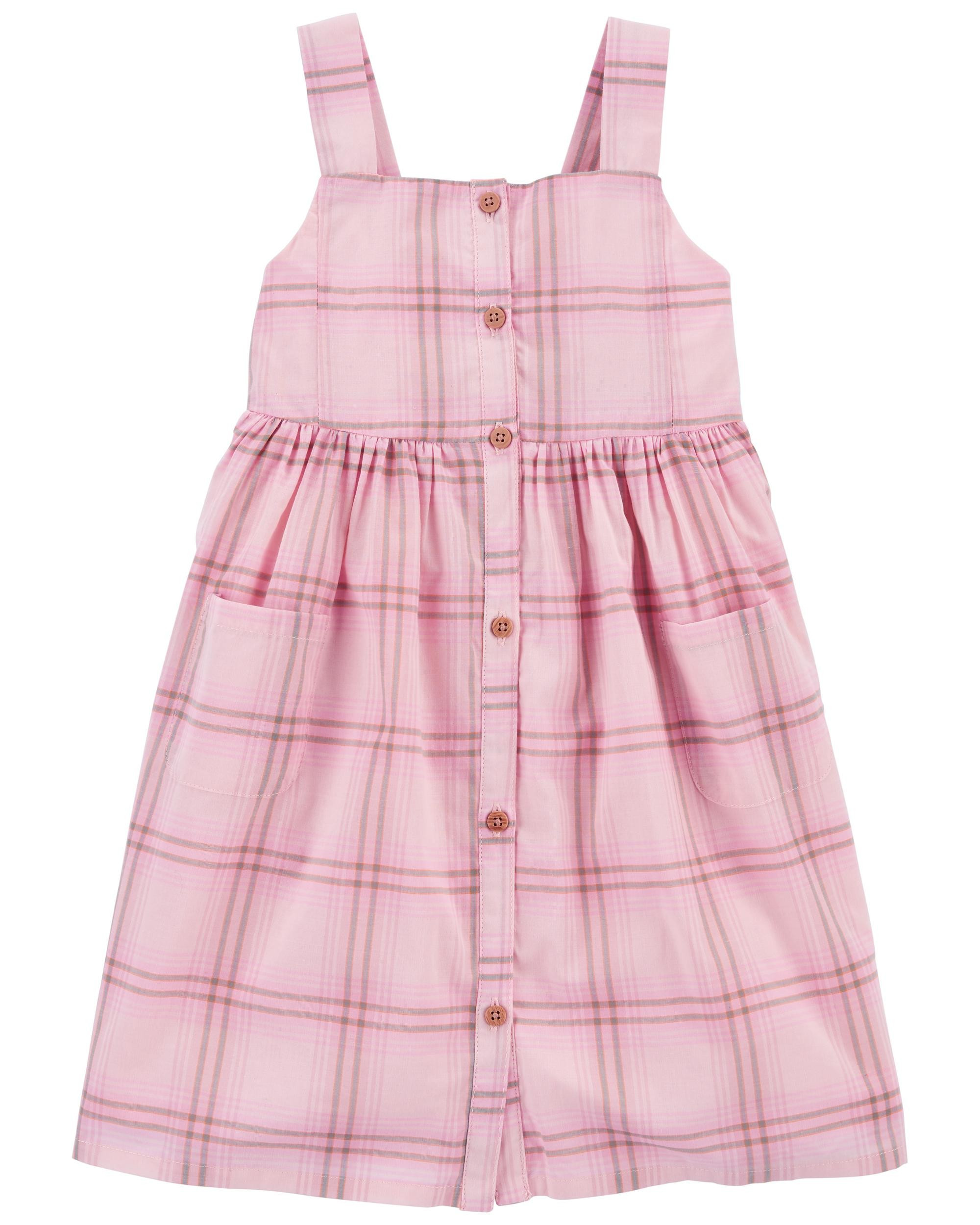 Plaid Button-Front Dress | Carter's