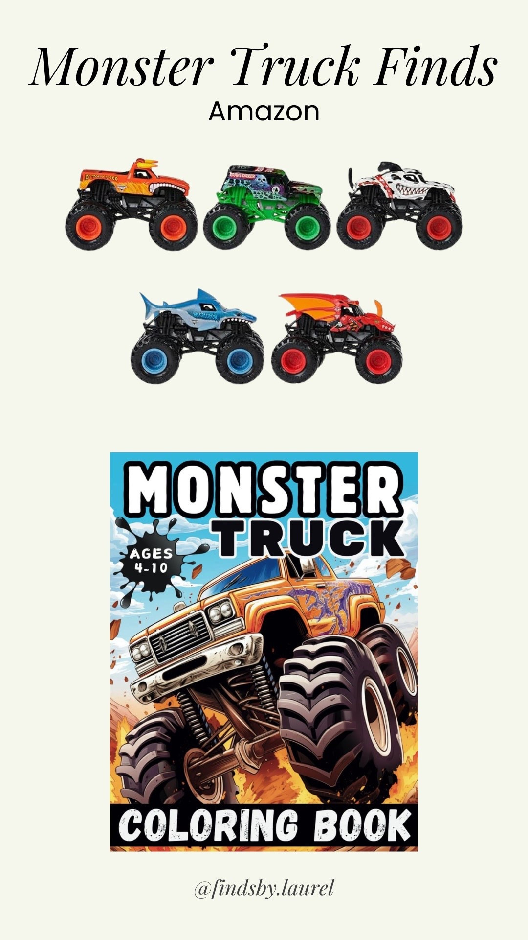 Monster truck fun for kids who love big wheels and bold designs 🚚🔥 Perfect for gifting or adding to their toy collection – plus a coloring book for endless creative play!

#monstertruck #monstertrucktoys #kidsactivities #boymomlife #toddlerboymom #toysforboys #amazonfinds #amazonforkids #kidsamazonfinds #giftideasforkids #toygiftideas #kidsgiftguide #amazonfavorites #kidsplaytime #preschoolactivities #creativekids #coloringbookforkids #boymomlife #toddlerfun #playtimefun
