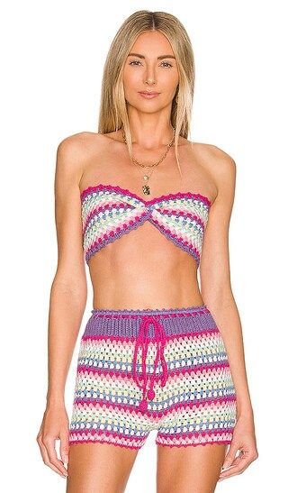 Candy Beach Crop in Multicolor | Revolve Clothing (Global)