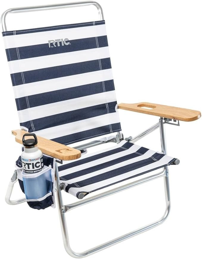RTIC Beach Chair with Cup Holder, Outdoor Portable Folding Chair for Adults, Adjustable Lightweig... | Amazon (US)