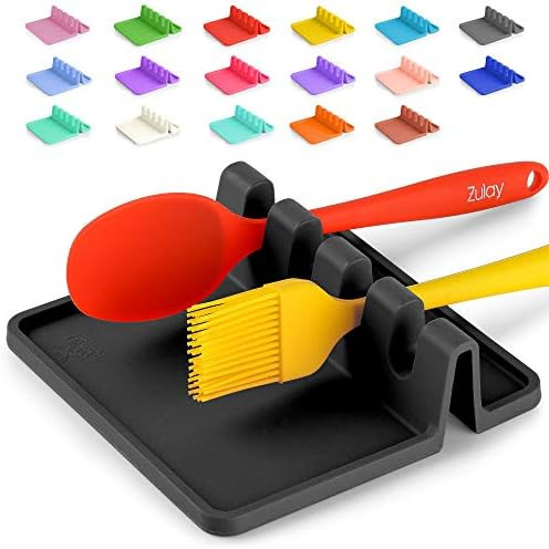 Silicone Utensil Rest with Drip Pad for Multiple Utensils, Heat-Resistant, BPA-Free Spoon Rest & ... | Amazon (US)