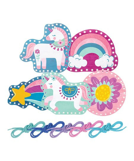 Unicorn Five-Piece Lacing Card Crafting Toy Set | Zulily