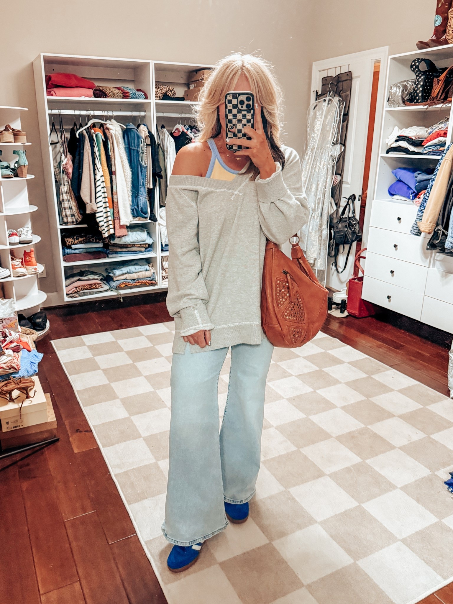 Sunday night fit 
Tank - S
Pullover - M
Jeans - sized up to a 30 
Sneaks - sized down 

#LTKOver40 #LTKStyleTip #LTKFindsUnder50