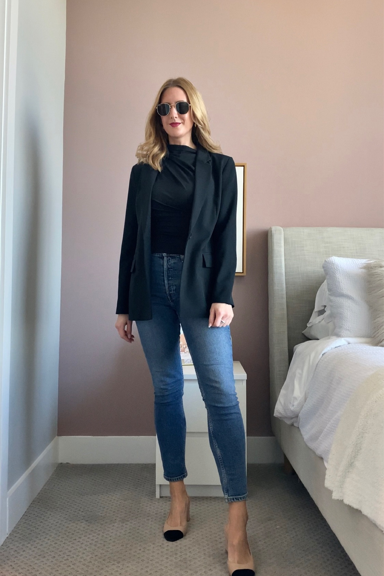 Top and blazer are from Amazon and both run tts. For fun or the office! #blazer #amazonfashion #amazon #blacktop

#LTKunder50 #LTKunder100 #LTKstyletip