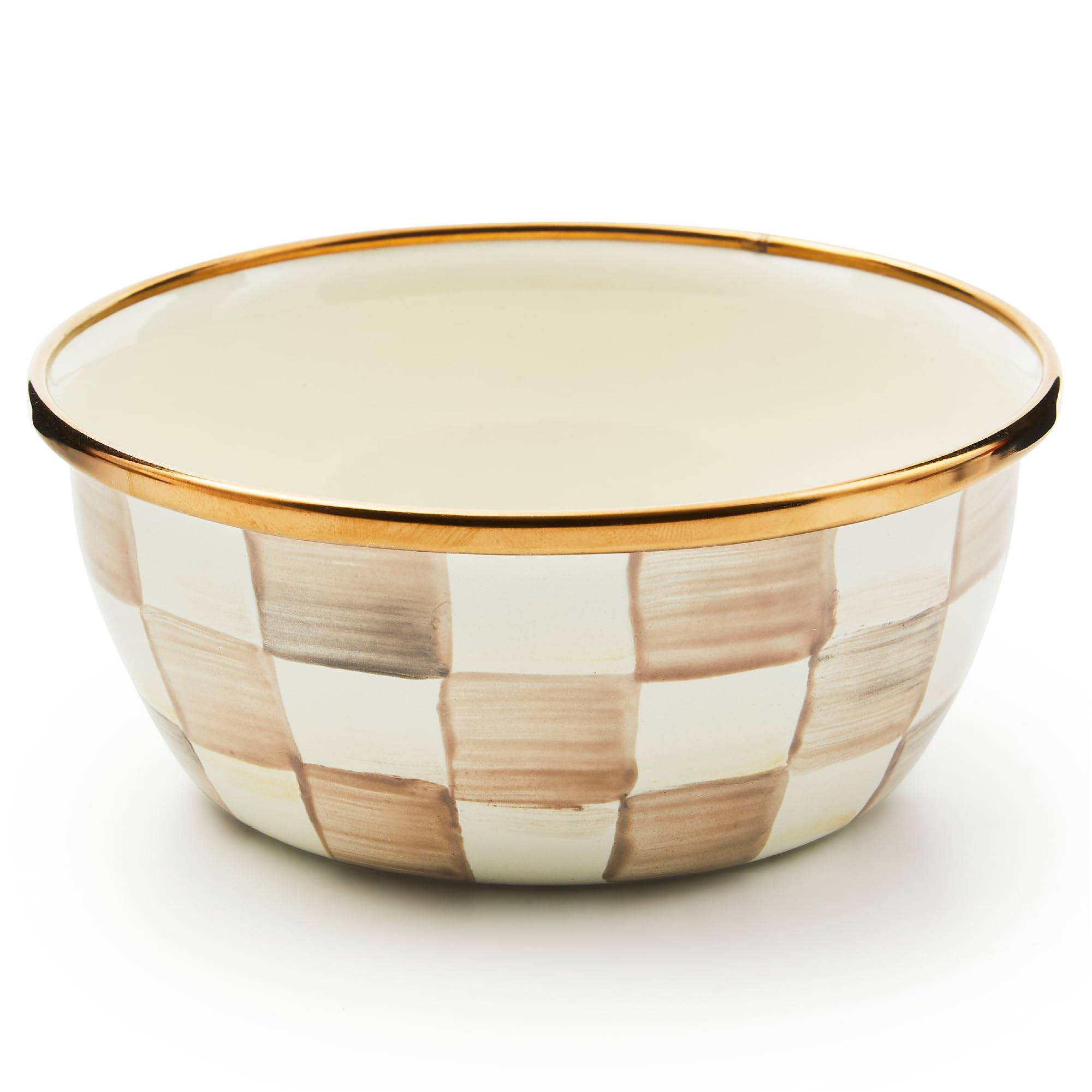 MACKENZIE-CHILDS Enamel Pinch Bowl, Small Bowl for Kitchen Ingredients, 1.5-Cup Capacity, Brown-a... | Amazon (US)
