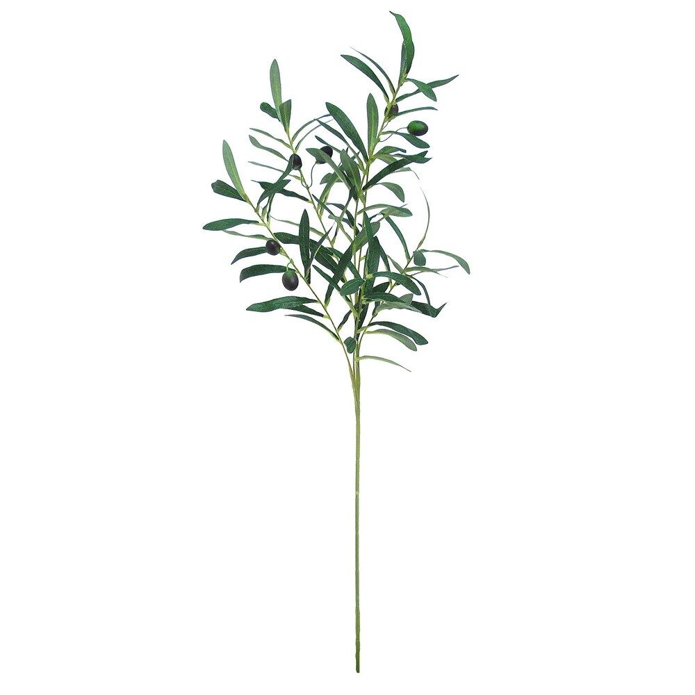 Set of 6 Olive Leaf Stem Branch Greenery Spray 35in - 35" L x 10" W x 7" DP (35" L x 10" W x 7" DP - | Bed Bath & Beyond