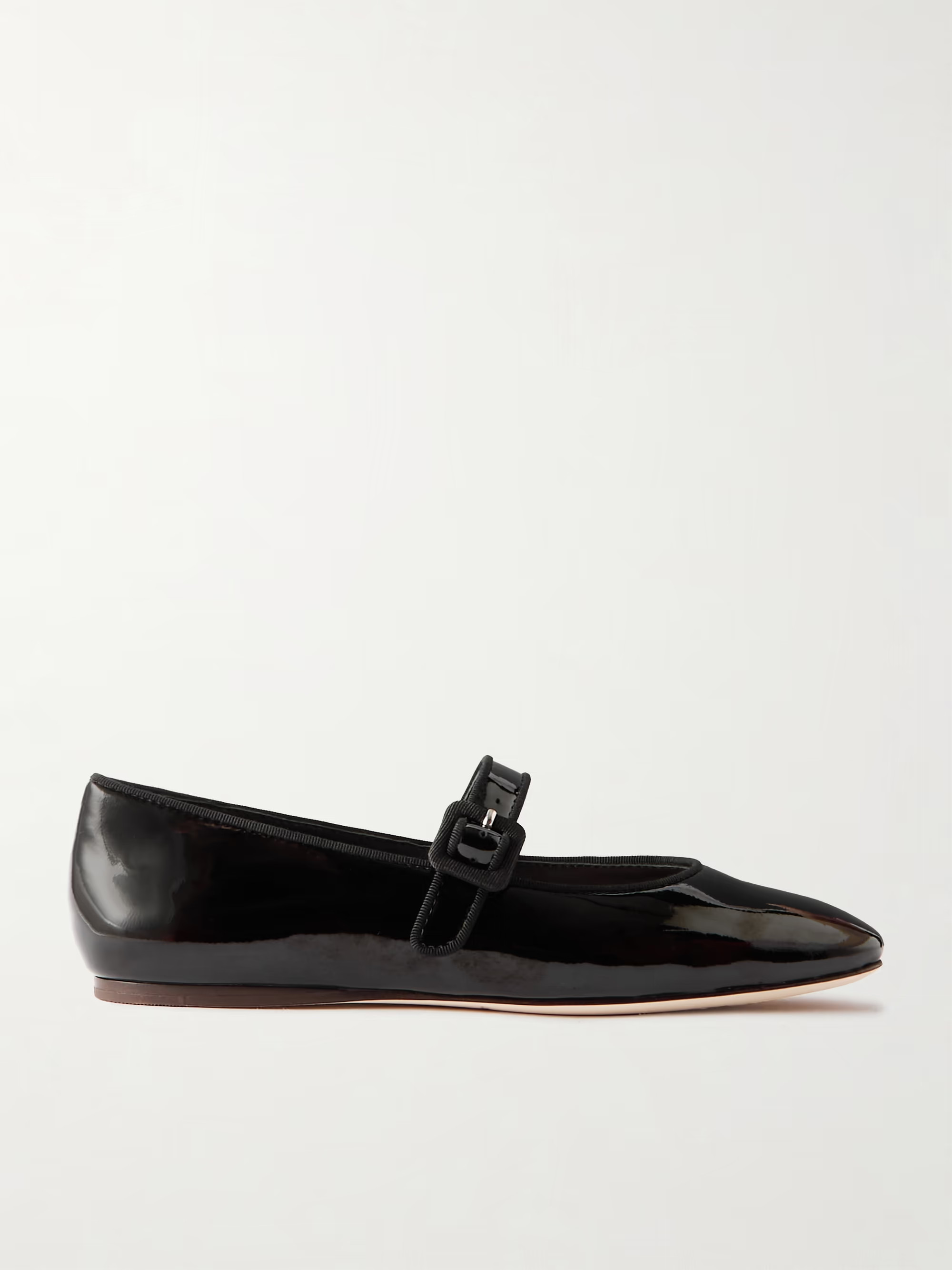 Ginger patent-leather Mary Jane ballet flats | NET-A-PORTER (UK & EU)