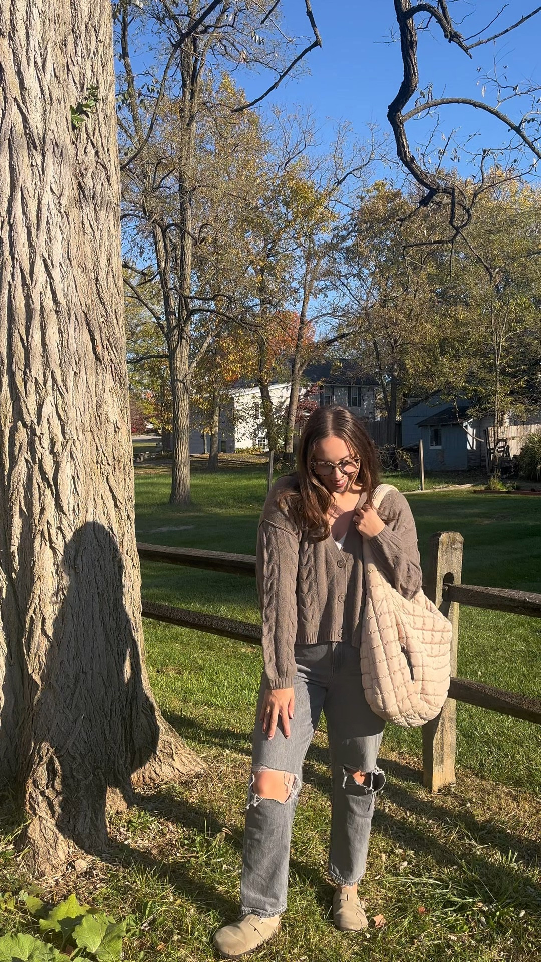 fall style, sweaters, fall sweater, birks, Birkenstock dupes, free people carryall, ripped jeanss

#LTKMidsize #LTKFindsUnder50 #LTKSeasonal