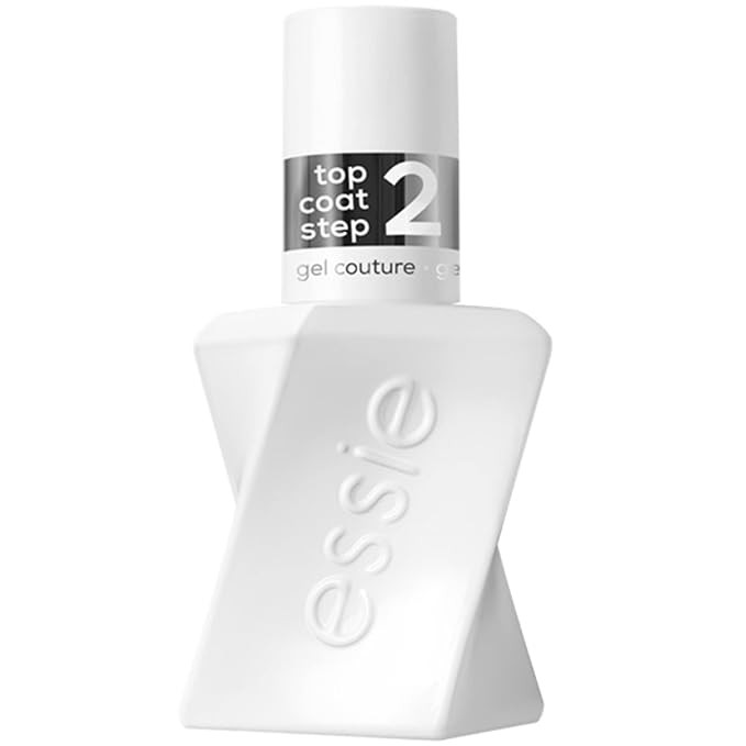 Essie Gel Couture Long-Lasting Nail Polish, Vegan, Clear, Shiny Top Coat, 0.46 fl oz | Amazon (US)