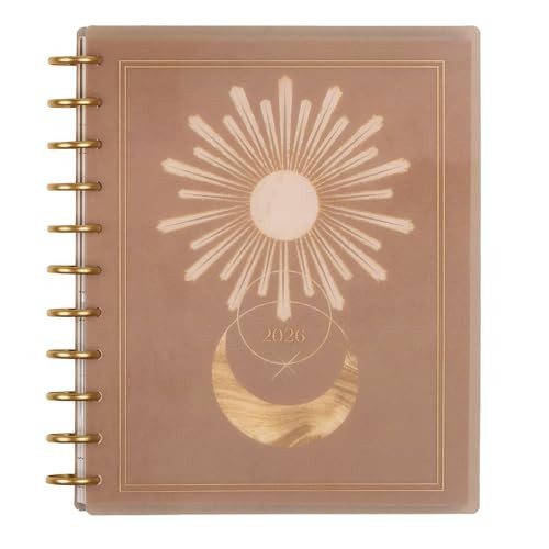 Happy Planner Disc-Bound Planner Jan.–Dec. 2026, Includes 3 Extra Months and 2 Sticker Sheets, Big Size, 8.5" x 11", Dashboard Layout, Star Lover | Amazon (US)