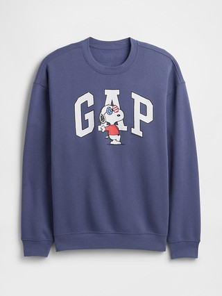 Peanuts Relaxed Gap Logo Sweatshirt | Gap Factory