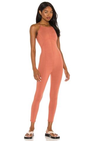 Free People X FP Movement Side To Side Onesie in Coral Clay from Revolve.com | Revolve Clothing (Global)