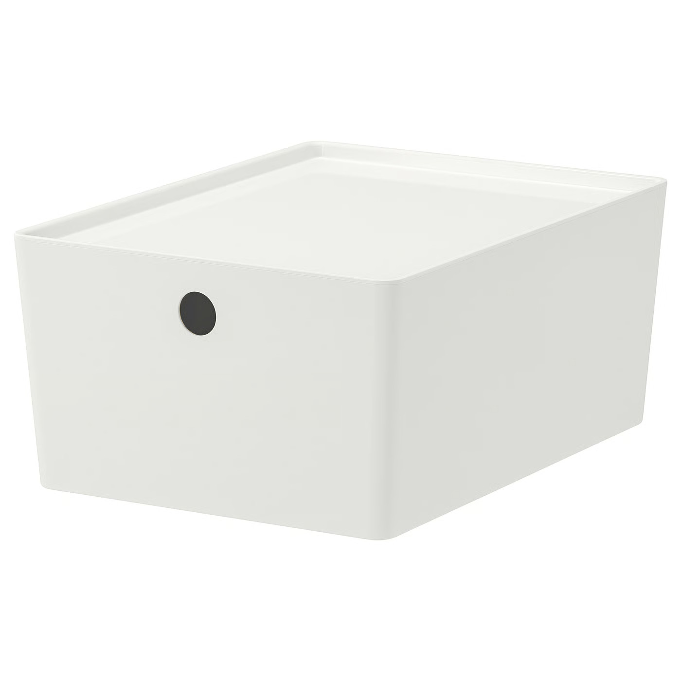 KUGGIS Box with lid, white, 10 ¼x13 ¾x6 " | IKEA US