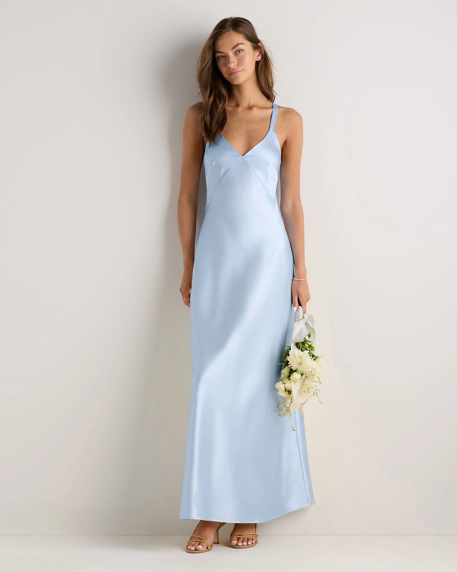 Bianca Stretch Satin Dress | Quince