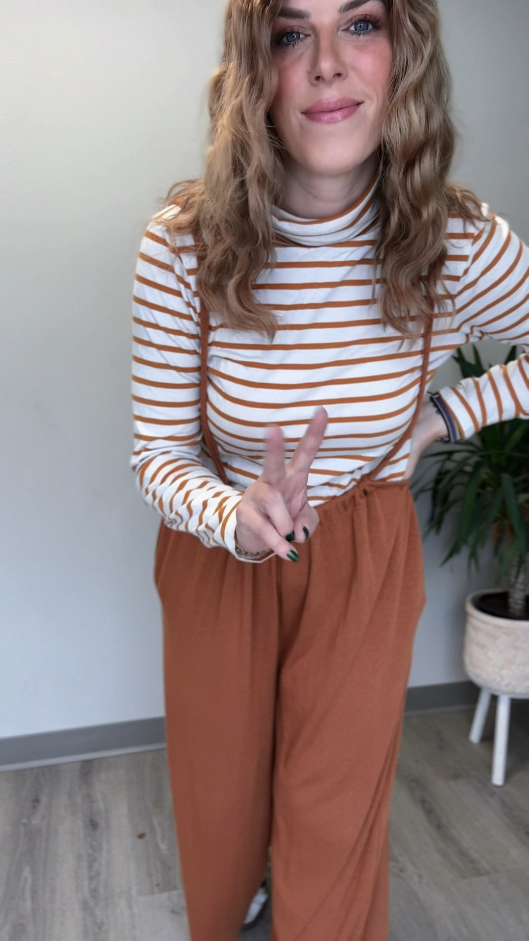Slouchy wide legged overalls with a turtle neck is exactly what I’ve been dreaming of this fall and winter 

#widelegged #overalls #comfort 

#LTKMidsize #LTKStyleTip #LTKFindsUnder50