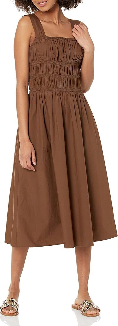 The Drop Women's Lu Wide Strap Soft Smocked Midi Dress | Amazon (US)