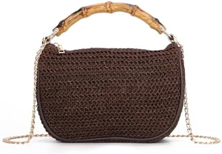 GOKTOW Straw Clutch Purses for Women Small Summer Handbag Woven Beach Hobo Tote Bags Vacation Cro... | Amazon (US)