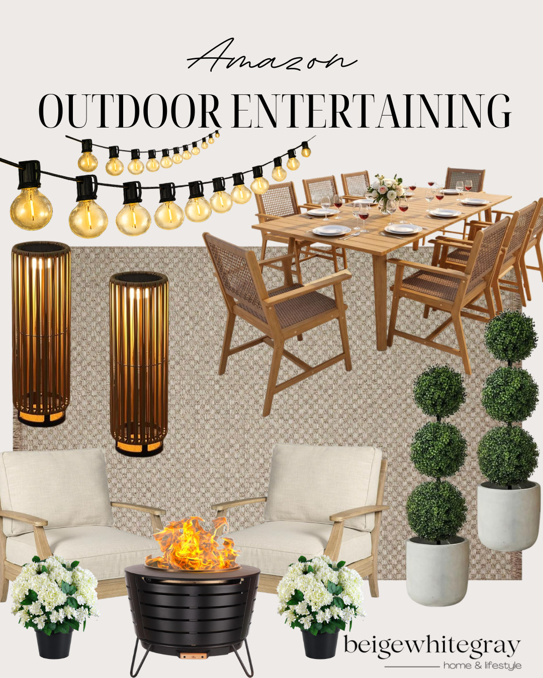 Outdoor Entertaining, outdoor entertaining, backyard entertaining, patio decor, outdoor living, outdoor furniture, patio furniture, outdoor dining set, outdoor dining ideas, backyard oasis, outdoor string lights, patio string lights, outdoor lanterns, patio lanterns, fire pit, smokeless fire pit, outdoor conversation set, patio chairs, outdoor seating area, backyard decor, summer entertaining, outdoor hosting ideas, patio inspiration, outdoor decor ideas, garden decor, potted topiary, outdoor planters, patio makeover, backyard gathering, outdoor entertaining essentials, Amazon outdoor finds, outdoor living space

#LTKSeasonal #LTKHome #LTKSaleAlert