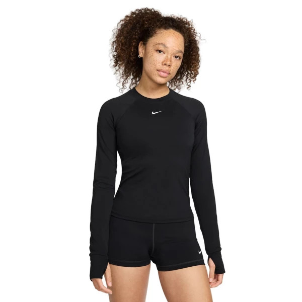 Women's Nike Pro Dri-FIT Long Sleeve T-Shirt XLarge Black/White | Scheels