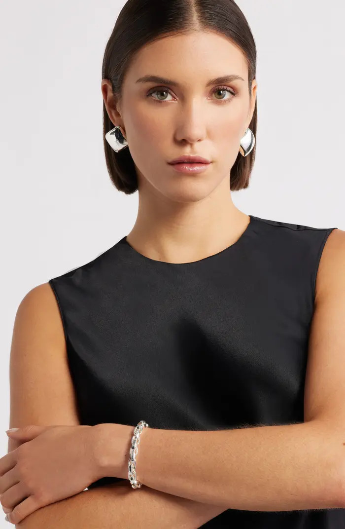 Nordstrom Puffed Square Button Stud Earrings | Nordstrom | Nordstrom