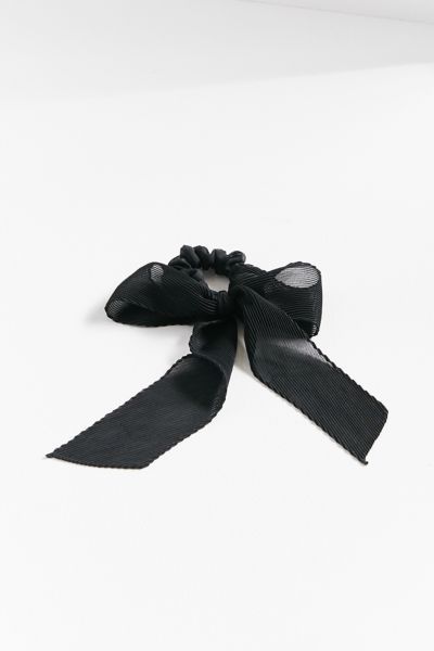 Darling Draped Bow Scrunchie - Black at Urban Outfitters | Urban Outfitters (US and RoW)