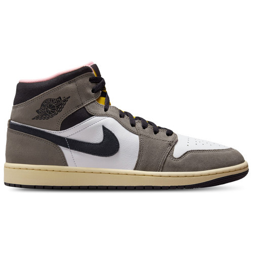 Jordan Mens Jordan Air Jordan 1 Mid SE - Mens Shoes White/Oil Grey/Cave Stone Size 08.5 | Foot Locker (US)