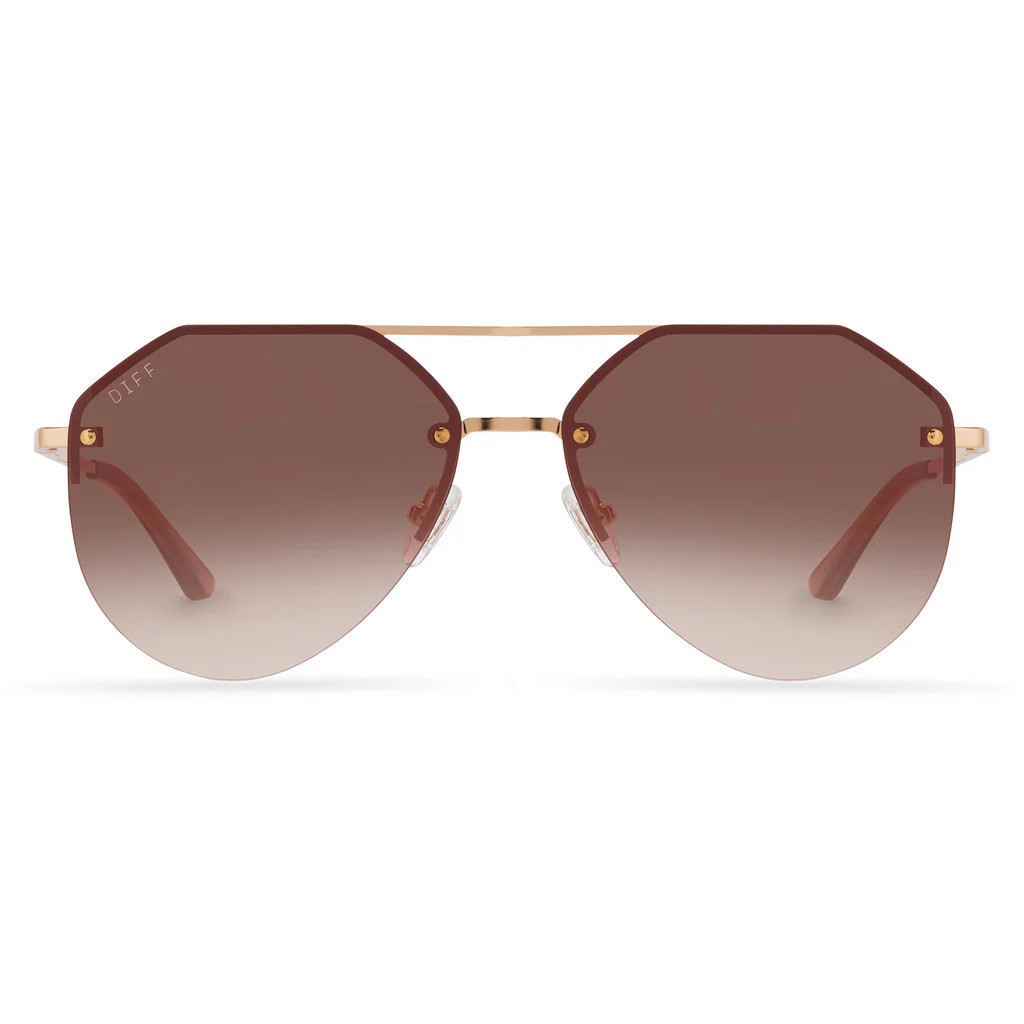 ROBIN ARZÓN - LA JEFA + GOLD + BROWN GRADIENT SUNGLASSES | DIFF Eyewear