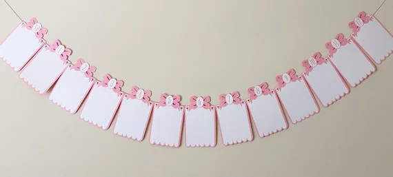 Bow Bash scalloped Bottom 12 Month Photo Banner  - Etsy | Etsy (US)