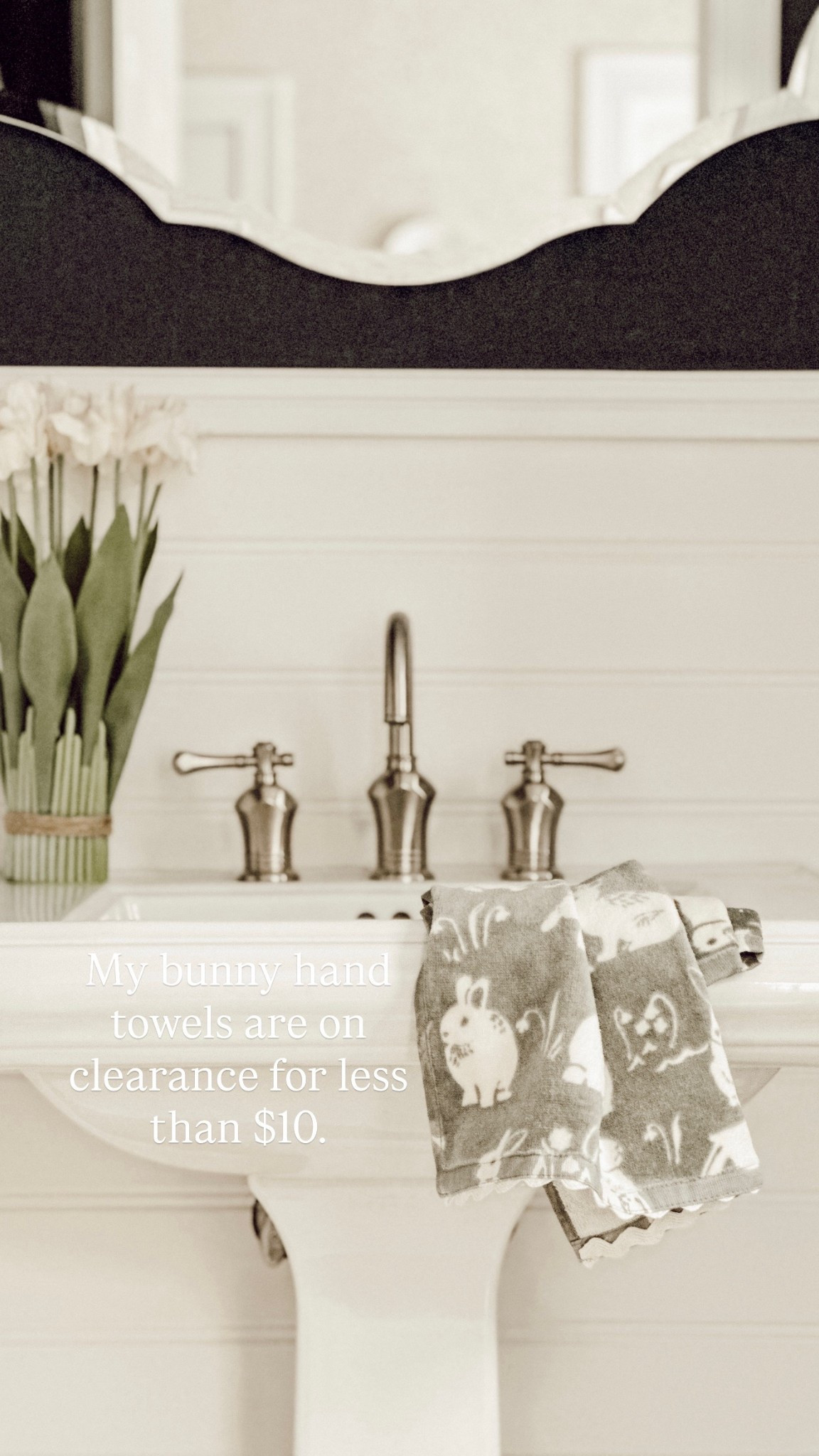 The cutest bunny hand towels are on clearance for less than $10.

#LTKSeasonal #LTKHome #LTKSaleAlert