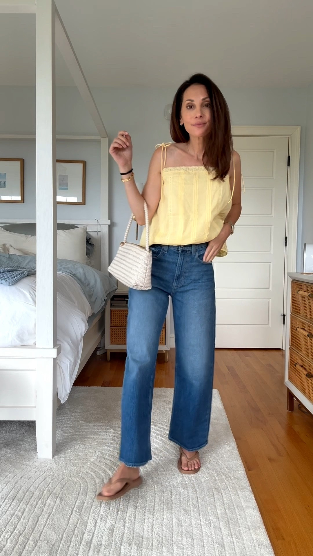 The softest, slightest barrel leg jeans! So good. And still a fan of yellow tops over here💛

#LTKdayinmylife #LTKgrwm #LTKootd