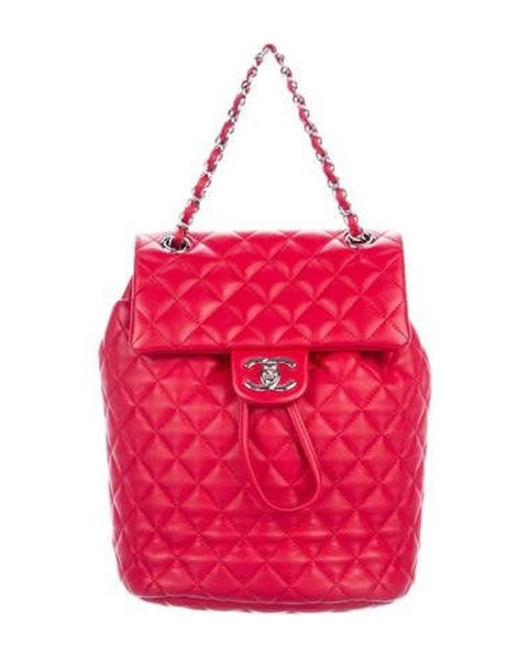 Chanel Small Urban Spirit Drawstring Backpack Red | The RealReal