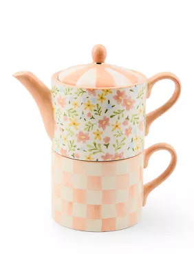 MacKenzie-Childs Posie Patch Ceramic Tea For Me | Belk