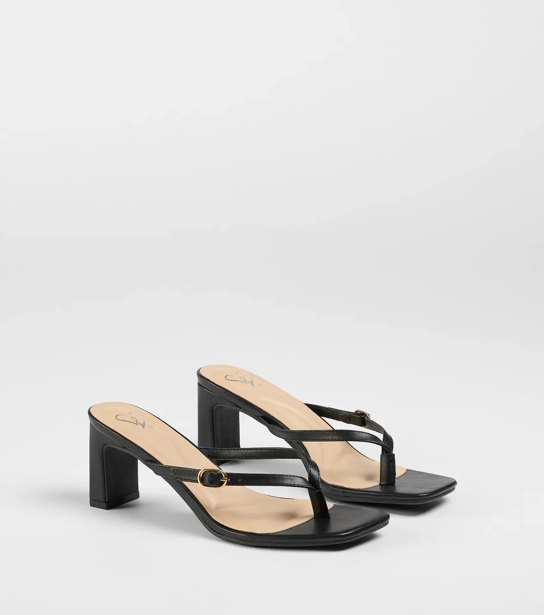 The Best Choice Thong Buckle Mules | Windsor Stores