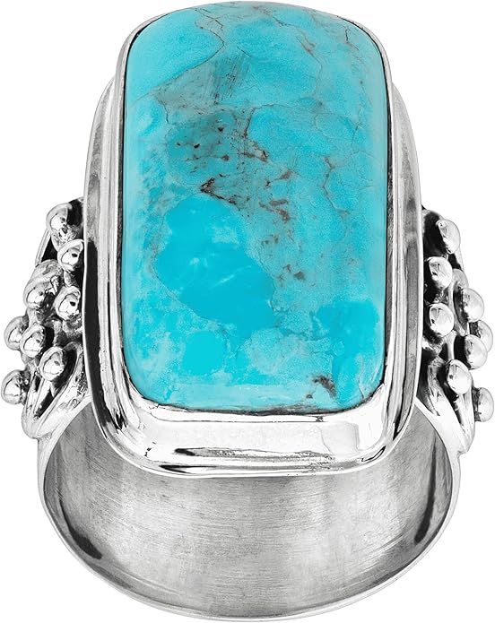 Silpada 'Big Spring' Compressed Mojave Turquoise Statement Ring in Sterling Silver | Amazon (US)