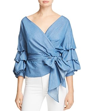 Do and Be Chambray Wrap Top | Bloomingdale's (US)