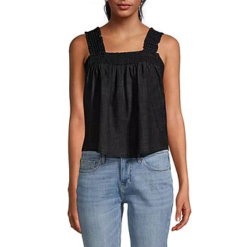 a.n.a Womens Square Neck Sleeveless Tank Top | JCPenney
