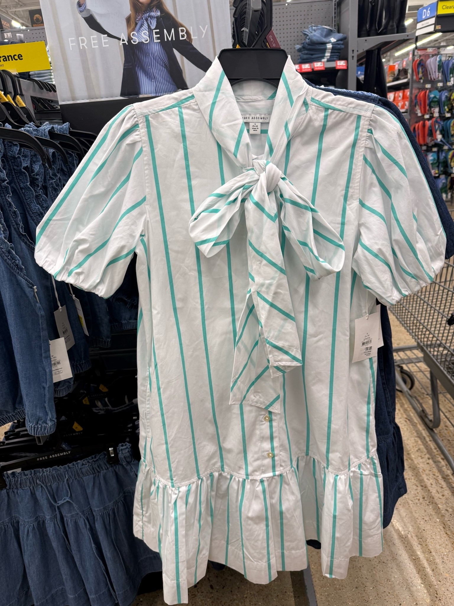 This Free Assembly striped dress is adorable. Dress it up or down for a summer look. ￼