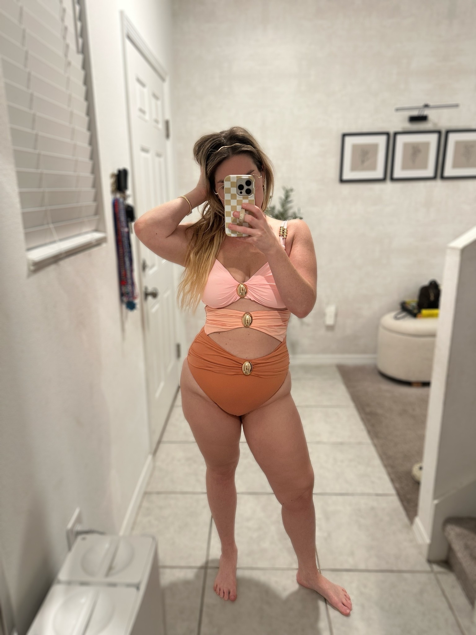 This swimsuit is giving designer energy without the price tag 🔥 From the SHEIN MOTF line and it feels SO high-end—super soft, flattering fit, and luxe gold details that elevate it all. Wearing a size large and obsessed with how well it hugs in all the right places 🙌
#LTKSwim #SheinMOTF #HighEndOnABudget #LTKCurves #LTKunder50 #PearShapedStyle #SwimwearTryOn #SummerVibes #LTKBodyConfidence

#LTKSwim #LTKTravel #LTKPetite