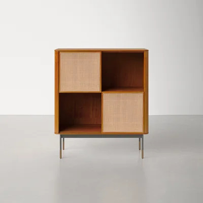 Ayres Steel 2 - Door Apothecary Square Accent Cabinet | Wayfair North America