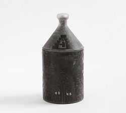 Haunted House Candlepot - Midnight Embers | Pottery Barn (US)