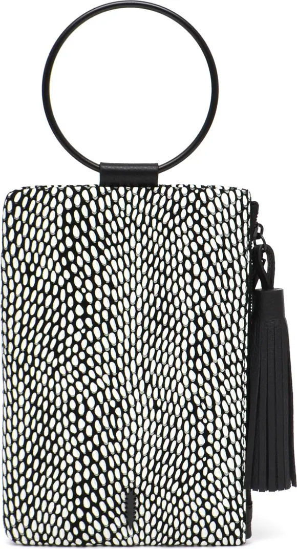 Nolita Snakeskin Embossed Leather Ring Clutch | Nordstrom Rack