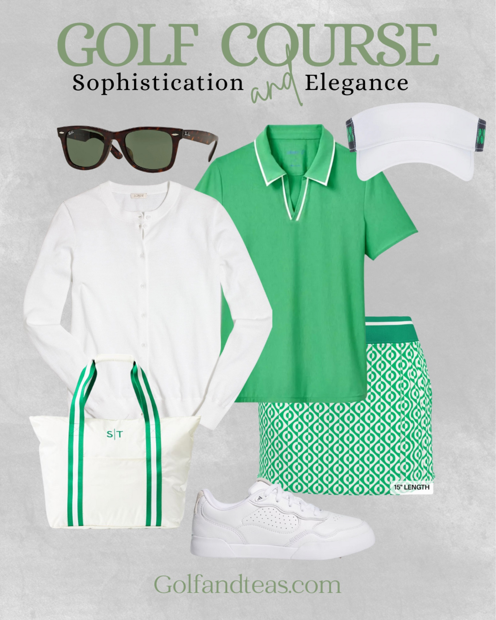Looking for elegance and sophistication on the golf course? Start with a monochrome base and then add a chic cardigan to accent your outfit. Don’t forget the perfect accessories!

#LTKOver40 #LTKActive #LTKFitness