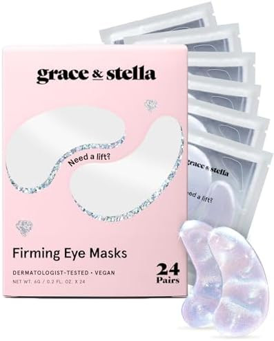 grace & stella Peptide Under Eye Patches with Niacinamide & Rice Extract - Firming Eye Masks for ... | Amazon (US)
