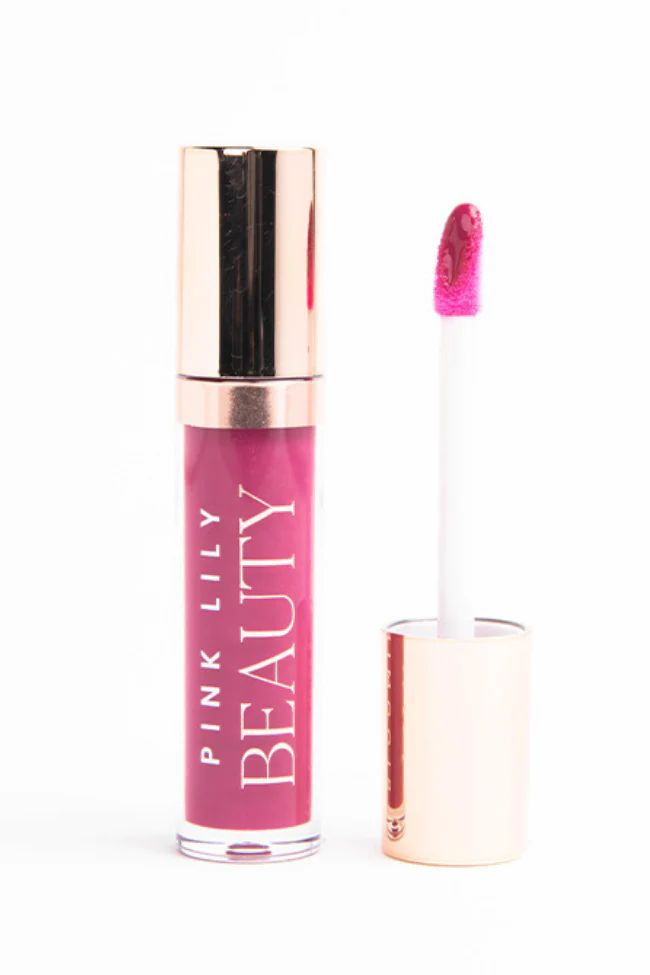 Pink Lily Beauty Blooming Gloss Tinted Lip Oil - Polished Plum | Pink Lily
