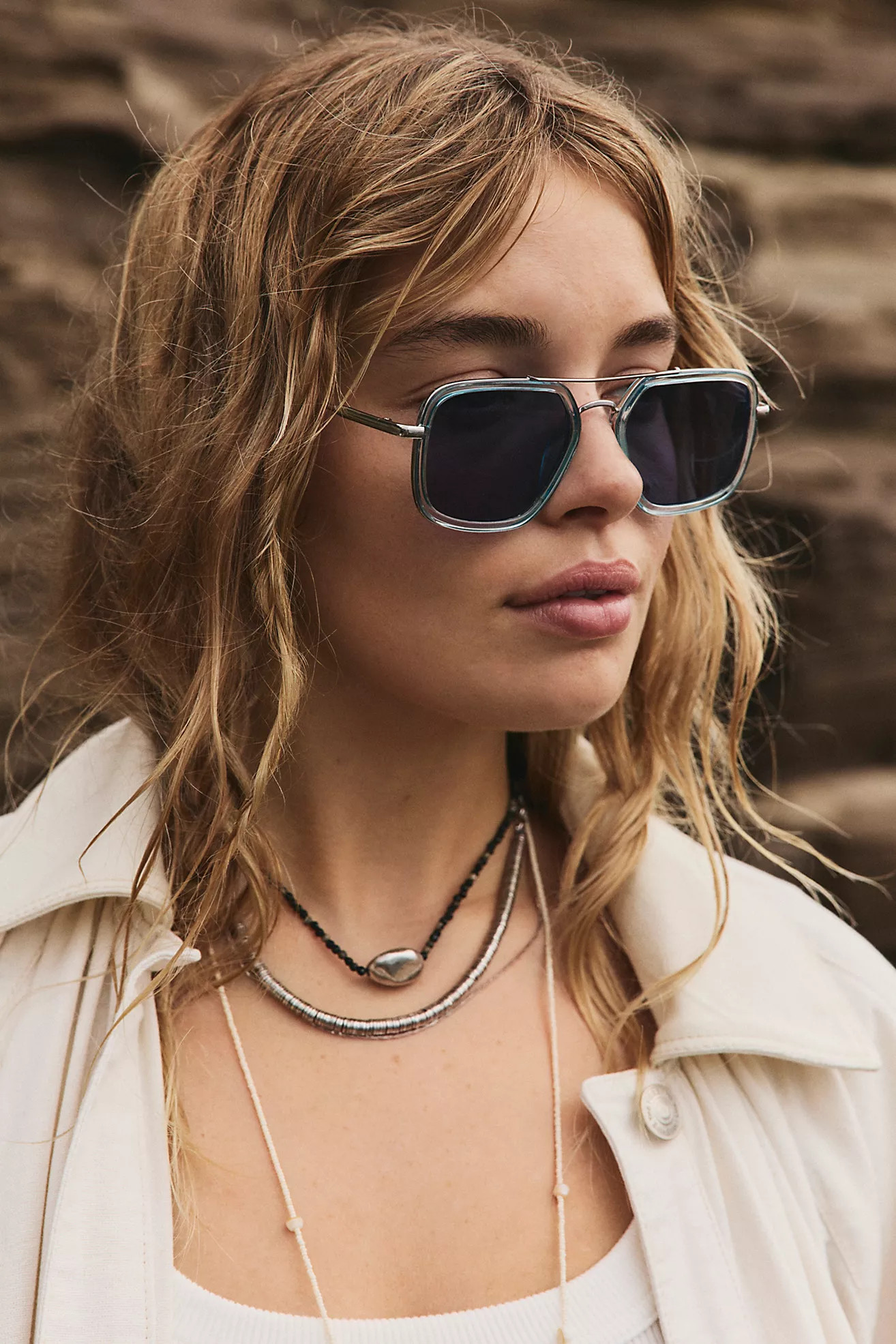 Luna Classic Aviator Sunglasses | Free People (Global - UK&FR Excluded)