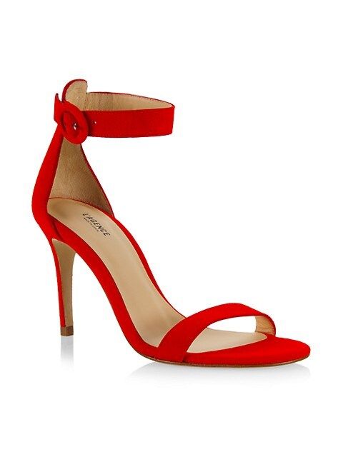 L'AGENCE Gisele Velvet High-Heel Sandals | Saks Fifth Avenue