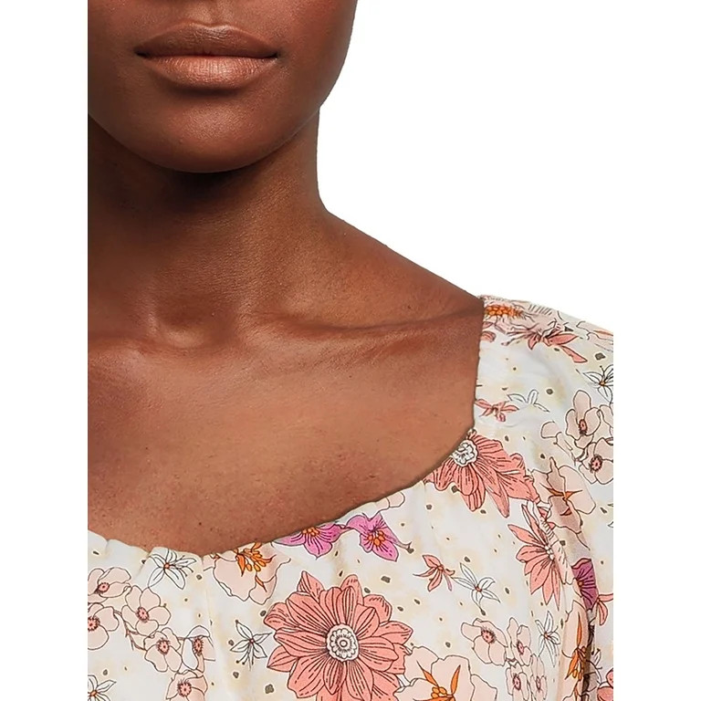 No Boundaries Junior's Smocked Back Bustier Top | Walmart (US)