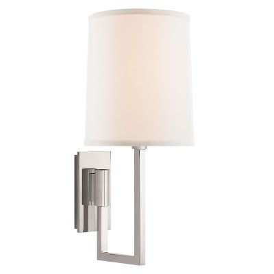 Aspect Library Sconce, Polished Nickel | Williams-Sonoma