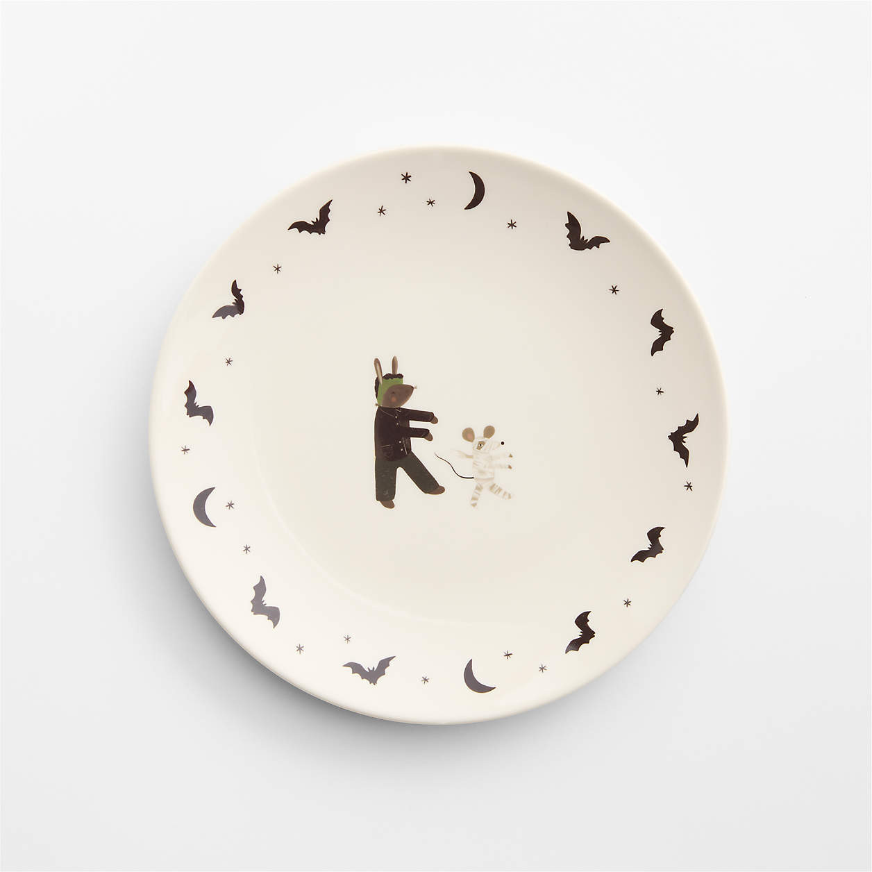 Halloween Pumpkin Melamine Kids Dinner Plate | Crate & Kids | Crate & Barrel