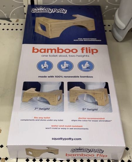 Aesthetically pleasing bamboo squatty potty! Turn it for 2 different heights!



#LTKFind #LTKhome #LTKunder50